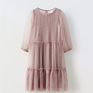 Zara Kids Blush Tulle Dress
